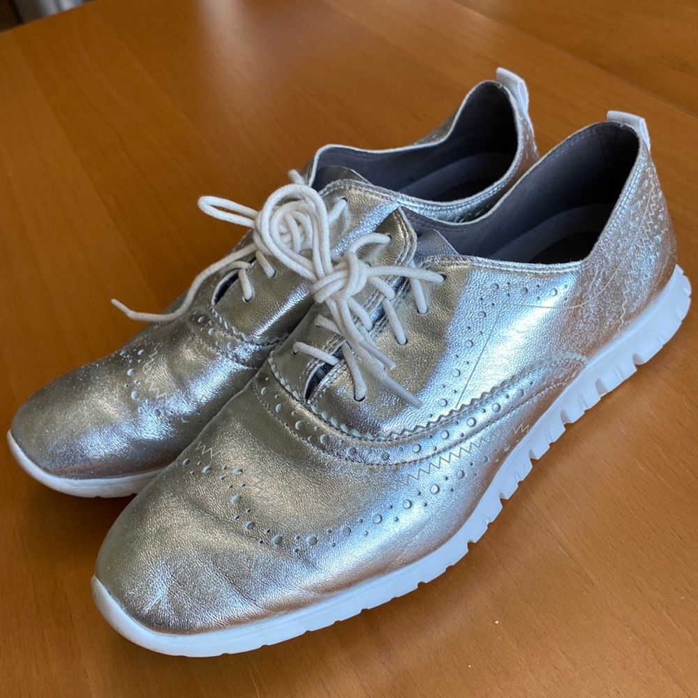 Cole Haan silver sneakers size 8.5